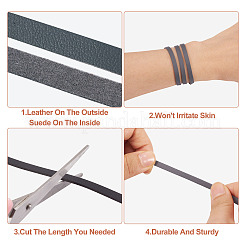 20 нитка 20 цвета плоский шнур из искусственной кожи WL-TA0001-01