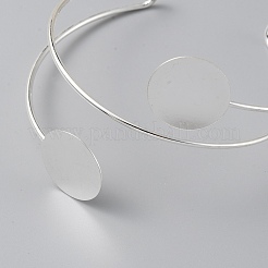 Латунь манжеты браслеты материалы KK-WH0079-57S