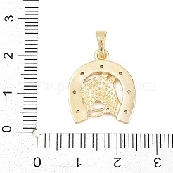 Messing micro pave klare zirkonia anhänger&nbsp;KK-D258-17G