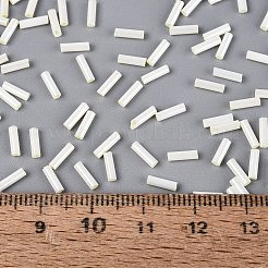 FgbグレードAガラス製丸型ビーズ  セイロン釉薬スタイル  淡黄色  6x1.5mm  穴：0.8mm  約16071個/ポンド&nbsp;SEED-Q040-06A-03