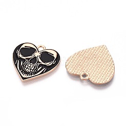 Подвески из сплава и эмали на тему Хэллоуина&nbsp;ENAM-T021-30G-02