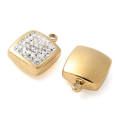 Подвески со стразами из полимерной глины STAS-Q345-30G