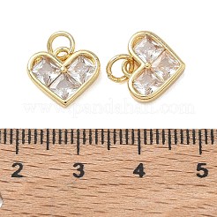 Messing micro pave klare zirkonia anhänger&nbsp;KK-T085-16D-G