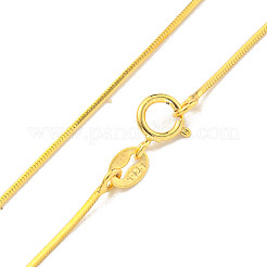 925 Sterling Silber Schlange Halskette&nbsp;NJEW-C052-18G
