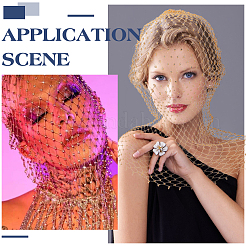 1 шт. полиэстеровая сетчатая вуаль для лица&nbsp;OHAR-FG0001-05B