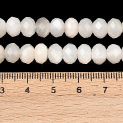 Natürlichen weißen Mondstein Perlen Stränge&nbsp;G-C259-A42-5x8mm