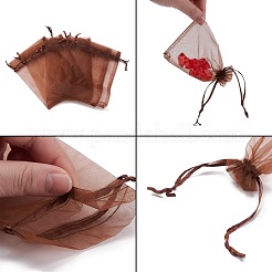 Organza-Geschenktüten mit Kordelzug&nbsp;OP-R016-9x12cm-12