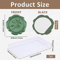 50шт. клейкие восковые наклейки&nbsp;DIY-CA0006-16O