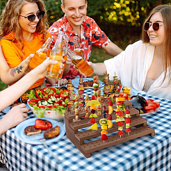 1 шт. 4-х уровневая съемная деревянная стойка для демонстрации леденцов&nbsp;ODIS-PH0002-04