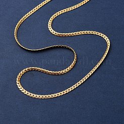 Ожерелья из цепочек панцирного плетения из нержавеющей стали 304 толщиной 3 мм NJEW-P338-03G