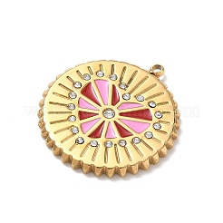 Ciondoli in strass in acciaio inossidabile 304&nbsp;STAS-P453-16G-02