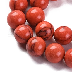 Синтетических нитей бирюзовые бусы G-L605-G01-03D