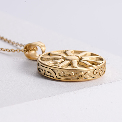 2 шт. винтажные ожерелья из нержавеющей стали с подвеской в виде солнца для мужчин VM5613