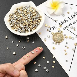 400шт 2 цвета ccb пластиковые распорные бусины CCB-YW0001-50A