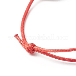 Браслет из деревянных круглых плетеных бусин&nbsp;BJEW-JB09927