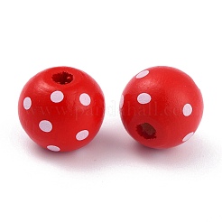 Окрашенные натуральные деревянные бусины&nbsp;LS-WOOD-O005-01G