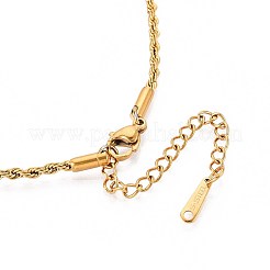 Ожерелья из цепочек из нержавеющей стали 304 толщиной 2 мм NJEW-N058-10G