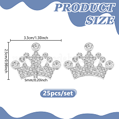 Кабошоны из сплава со стразами&nbsp;FIND-GA0007-48B