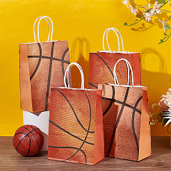 30 bolsa de regalo de papel de baloncesto de 2 colores&nbsp;ABAG-OC0001-16
