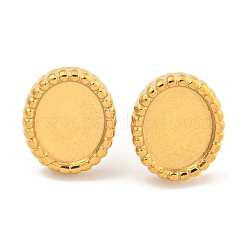 Ионное покрытие (ip) 304 нержавеющая сталь серьги-гвоздики фурнитура EJEW-A111-03G