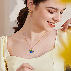 28 шт. подвески из двухцветного перламутрового стекла PALLOY-TAC0184