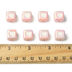 10 шт. непрозрачные акриловые эмалевые бусины ACRC-FS0001-02F