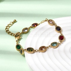 Браслеты-цепочки из нержавеющей стали 304 для женщин&nbsp;BJEW-A093-01B-G