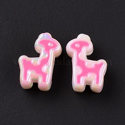 УФ-покрытие Радужные переливающиеся акриловые европейские бусины SACR-E009-45