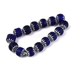 Handgemachte Millefiori Glas runde Perlen&nbsp;LA-N002-12A