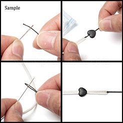 Сердце ПВХ пластиковый шнур замок для крышки рта KY-D013-04E