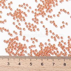 TOHOラウンドシードビーズ  日本製シードビーズ  （986)つの内側のカラークリスタル/コーラルの裏地  11/0  2.2mm  穴：0.8mm  約1110PCS /ボトル  10 G /ボトル&nbsp;SEED-JPTR11-0986