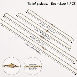 Fabrication de collier de chaîne de câble de fer&nbsp;NJEW-FH0001-01AB