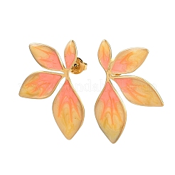 Серьги-гвоздики в форме цветка из нержавеющей стали 304 EJEW-I320-30G