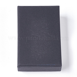 Красно-бумажные картонные шкатулки для драгоценностей CBOX-WH0003-02