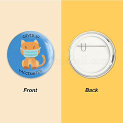 Брошь из белой жести&nbsp;JEWB-WH0012-037