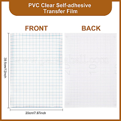ПВХ прозрачная самоклеящаяся пленка для переноса DIY-WH0001-91
