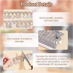 Лента из полиэфирного кружева с бахромой OCOR-WH20006-26B