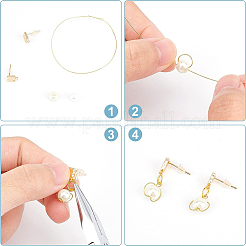 18 paio di orecchini a bottone in ottone con zirconi cubici e anello&nbsp;KK-BC0007-99