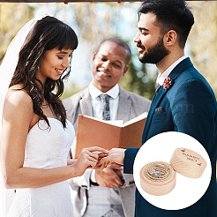 Деревянные ящики для хранения перстней CON-WH0086-063A