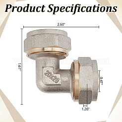 Raccordo per tubi in ottone a compressione&nbsp;AJEW-WH0609-987