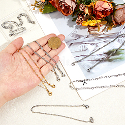 6 шт. 6 стиля 304 нержавеющая сталь цепочка с колпачком AJEW-HS00001