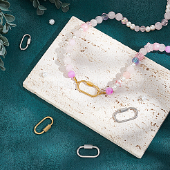 6 шт. 6 цвета 304 нержавеющая сталь винтовой карабин замок подвески FIND-UN0003-49