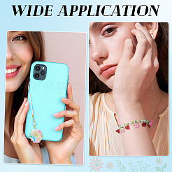 90шт 9 цвета гальванические прозрачные стеклянные бусины&nbsp;EGLA-TA0013-26