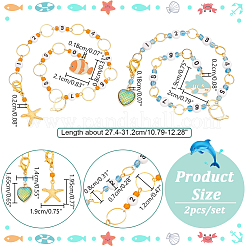 Акриловые бисерные цепочки для вязания рядов HJEW-NB00133