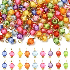 100шт прозрачная акриловая бусина в подвесках из бисера&nbsp;PALLOY-YW00078-01