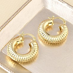 Pendientes de aro de latón para las mujeres&nbsp;KK-CBAD851-40G