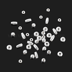 40шт 4 стиля 925 бусины из стерлингового серебра&nbsp;STER-TA0001-51
