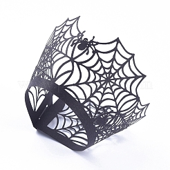 Envoltorios para cupcakes de Halloween con telaraña&nbsp;CON-G010-D04