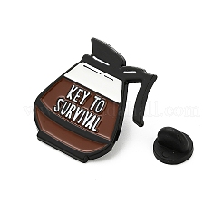 Кофейные эмалевые булавки&nbsp;LS-JEWB-I048-03EB-02