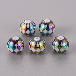 Гальванические стеклянные бусины EGLA-Q123-013A